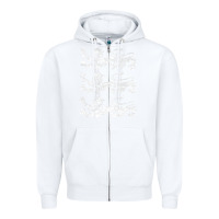 White Retro Three England Lions Vintage Souvenir Zipper Hoodie - longCreatives