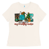 Bone Western love my country music Ladies Tee - HowdyJamesFarm