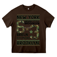 Chocolate Brown Newyork Brooklyn Heavy Core Tee - Bettercallsaul