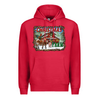 Cardinal Christmas On The Farm Premium Hoodie - RanaPortraitStore