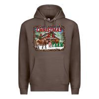 Coffee Christmas On The Farm Premium Hoodie - RanaPortraitStore