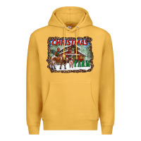 Mustard Christmas On The Farm Premium Hoodie - RanaPortraitStore