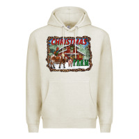 Oatmeal Heather Christmas On The Farm Premium Hoodie - RanaPortraitStore