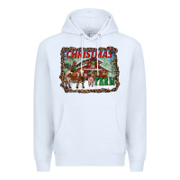 White Christmas On The Farm Premium Hoodie - RanaPortraitStore