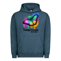 Pigment Midnight Navy transformada por dios Urban Hoodie - JahusDesignShop
