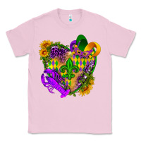 Bubblegum Pink Mardi Gras heart Classic Tee - HowdyJamesFarm