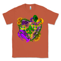 Copper Mardi Gras heart Classic Tee - HowdyJamesFarm