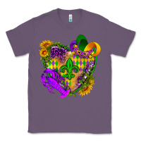 Lavender Mardi Gras heart Classic Tee - HowdyJamesFarm