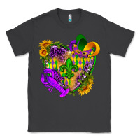 Smoke Mardi Gras heart Classic Tee - HowdyJamesFarm