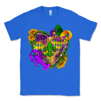 True Royal Mardi Gras heart Classic Tee - HowdyJamesFarm