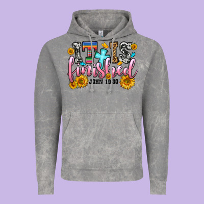 It Is Finished John 19 30 Vintage Hoodie Designed By Oliviacreatesart