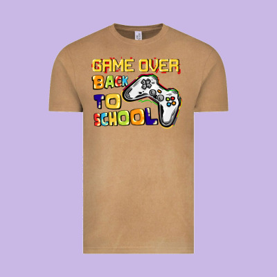 Game Over Back To School Vintage Tee Designed By Cowgirlartshop