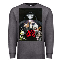 Charcoal Heather Graphic Movies  badguys film Mens Funny Premium Sweatshirt - longCreatives