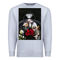 Heather Grey Graphic Movies  badguys film Mens Funny Premium Sweatshirt - longCreatives