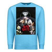 Ocean Blue Graphic Movies  badguys film Mens Funny Premium Sweatshirt - longCreatives