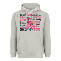 Moon Dust breast cancer ribbons with cancer words Heavyweight Hoodie - AdoDesignShop