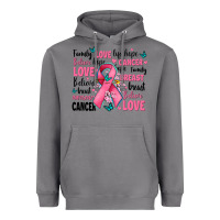 Storm breast cancer ribbons with cancer words Heavyweight Hoodie - AdoDesignShop