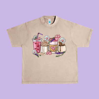 Mama Coffee Cup Mother's Day Urban Heavy Tee Designed By Howdyjamesfarm