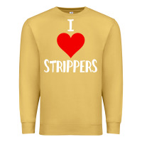 Antique Gold I Love Strippers Funny Sex gift Premium Sweatshirt - longCreatives