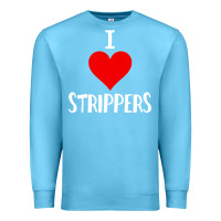 Ocean Blue I Love Strippers Funny Sex gift Premium Sweatshirt - longCreatives