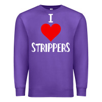 Purple I Love Strippers Funny Sex gift Premium Sweatshirt - longCreatives