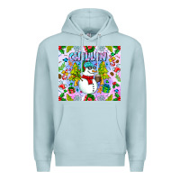 Blue Mist Chillin Snow Premium Hoodie - CowhideDigitalArt
