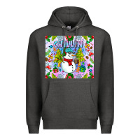 Charcoal Heather Chillin Snow Premium Hoodie - CowhideDigitalArt