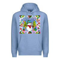 Colony Blue Chillin Snow Premium Hoodie - CowhideDigitalArt