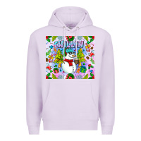 Lilac Chillin Snow Premium Hoodie - CowhideDigitalArt