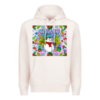Pale Pink Chillin Snow Premium Hoodie - CowhideDigitalArt