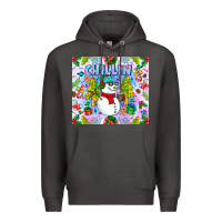 Smoke Chillin Snow Premium Hoodie - CowhideDigitalArt
