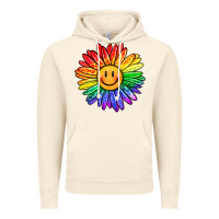 Vintage Artic rainbow smiley face sunflower Vintage Hoodie - OliviaCreatesArt