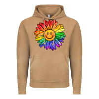 Vintage Camel rainbow smiley face sunflower Vintage Hoodie - OliviaCreatesArt
