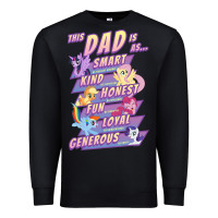 Black My Little Pony Father's Day Group Shot This Dad Is Premium Sweatshirt - longCreatives