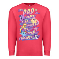 Cardinal My Little Pony Father's Day Group Shot This Dad Is Premium Sweatshirt - longCreatives
