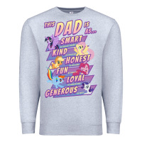 Heather Grey My Little Pony Father's Day Group Shot This Dad Is Premium Sweatshirt - longCreatives