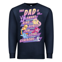 Navy My Little Pony Father's Day Group Shot This Dad Is Premium Sweatshirt - longCreatives