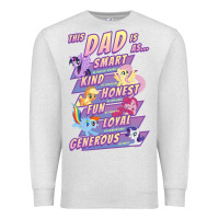 Oatmeal Heather My Little Pony Father's Day Group Shot This Dad Is Premium Sweatshirt - longCreatives