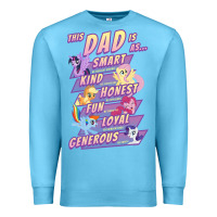 Ocean Blue My Little Pony Father's Day Group Shot This Dad Is Premium Sweatshirt - longCreatives