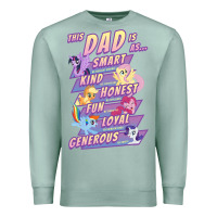 Seafoam My Little Pony Father's Day Group Shot This Dad Is Premium Sweatshirt - longCreatives