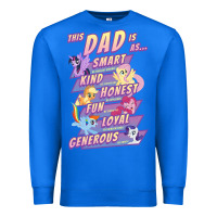 True Royal My Little Pony Father's Day Group Shot This Dad Is Premium Sweatshirt - longCreatives