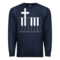 Navy Church Organist Premium Sweatshirt - longCreatives