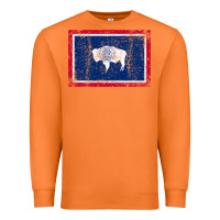 Carrot State of Wyoming Flag Fun Vintage Retro Fall Hiking Premium Sweatshirt - longCreatives
