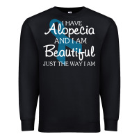 Black I Have Alopecia Awareness, I Am Beautiful Just Th Premium Sweatshirt - longCreatives