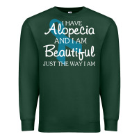 Sports Green I Have Alopecia Awareness, I Am Beautiful Just Th Premium Sweatshirt - longCreatives