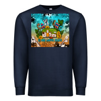 Navy camping is my happy place Premium Sweatshirt - AdoDesignShop