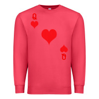 Cardinal Queen Of Hearts  Playing Card   Halloween Costume Premium Sweatshirt - longCreatives