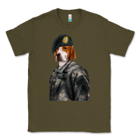 Army Green Pet Portraits, Custom Pet Portraits, Renaissance Pet Portraits, Custom Classic Tee - RanaPortraitStore