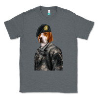 Charcoal Heather Pet Portraits, Custom Pet Portraits, Renaissance Pet Portraits, Custom Classic Tee - RanaPortraitStore