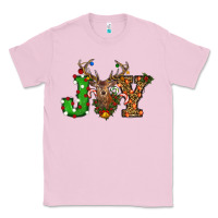 Bubblegum Pink Christmas Joy Reindeer Classic Tee - RanaPortraitStore